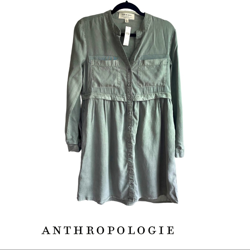 Anthropology Cloth & Stone button up dress